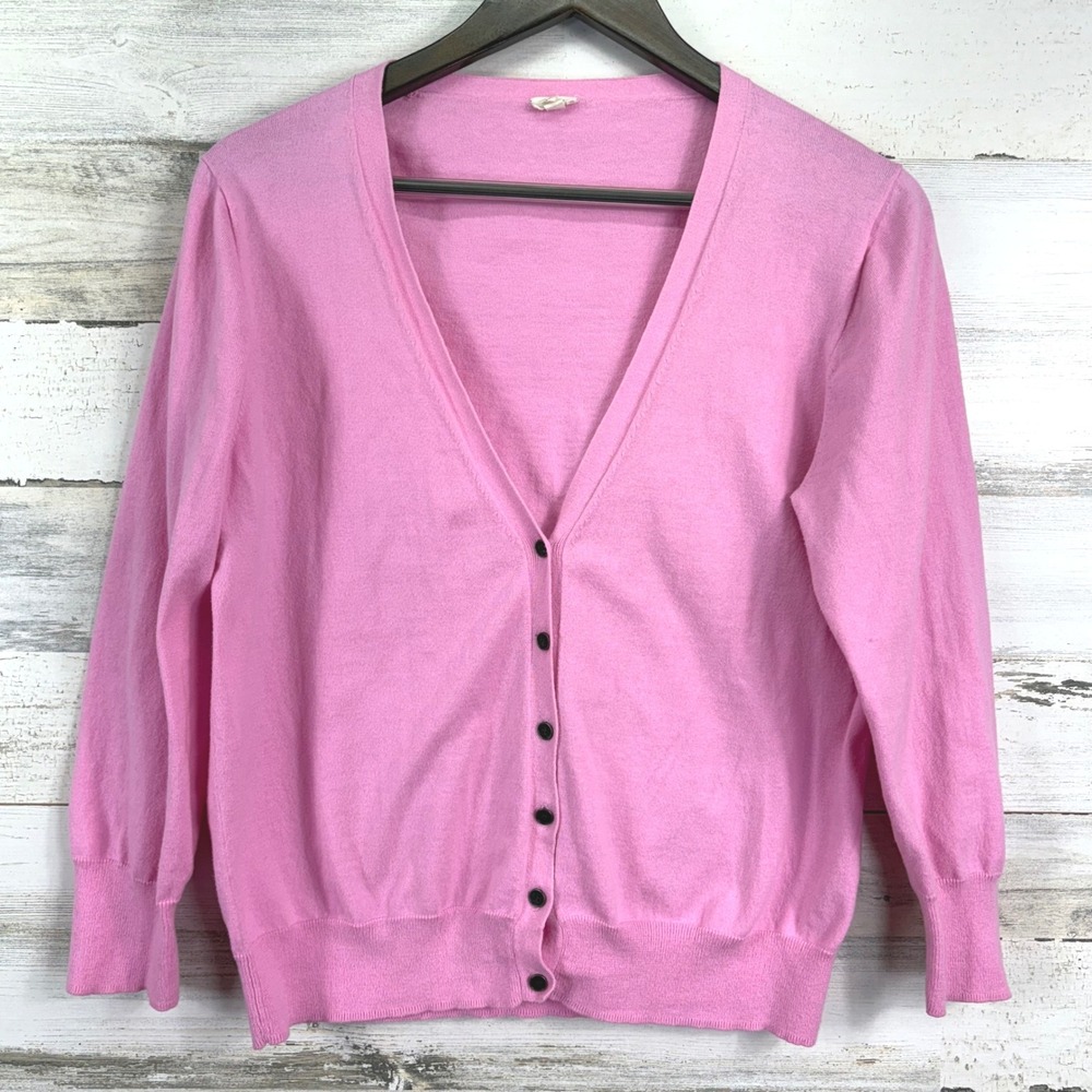 J. Crew Pink Cardigan Sweater